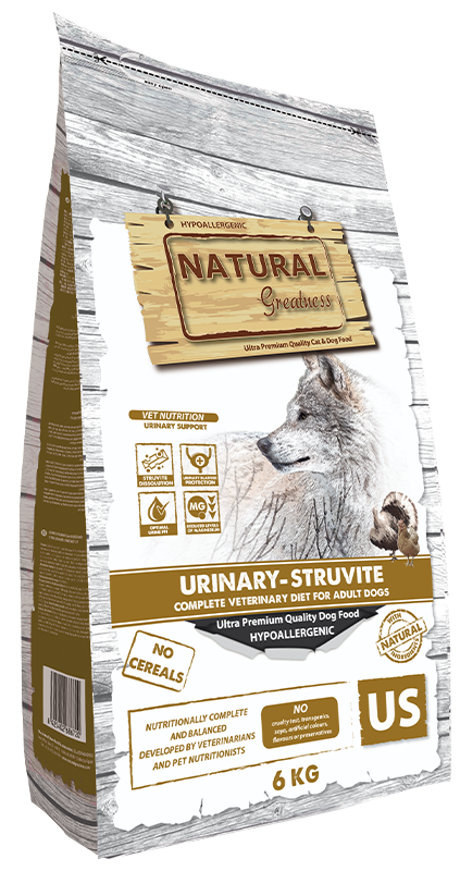 Natural Greatness Urinary - Struvite, suha veterinarska dieta za pse — uradni packshot